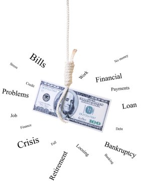 World financial crisis. clipart