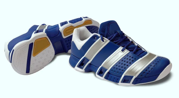 Modré sportovní obuv — Stock fotografie