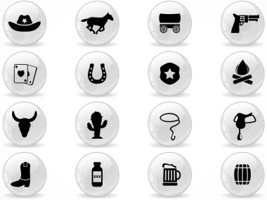 Grey buttons clipart