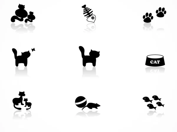 Cat icons set — Stock Vector