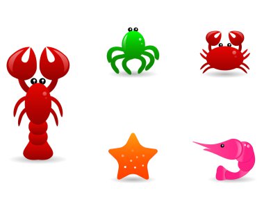 Cartoon sea life clipart