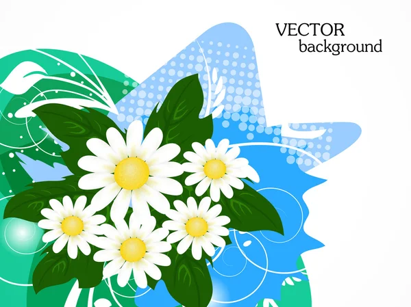 Fondo floral abstracto — Vector de stock