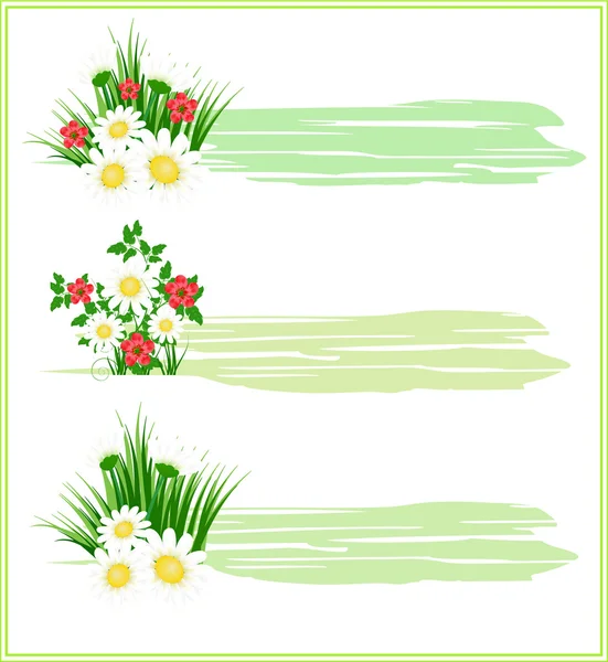 Floral banners — Stock Vector