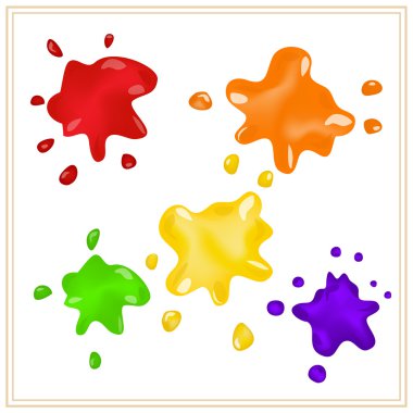 Ink splashes clipart