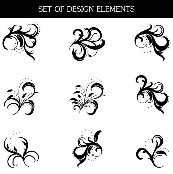 stock vector Design black elements