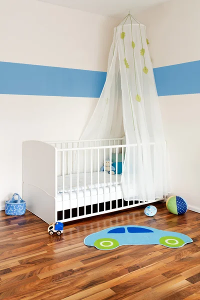 stock image Baby nursery with bed