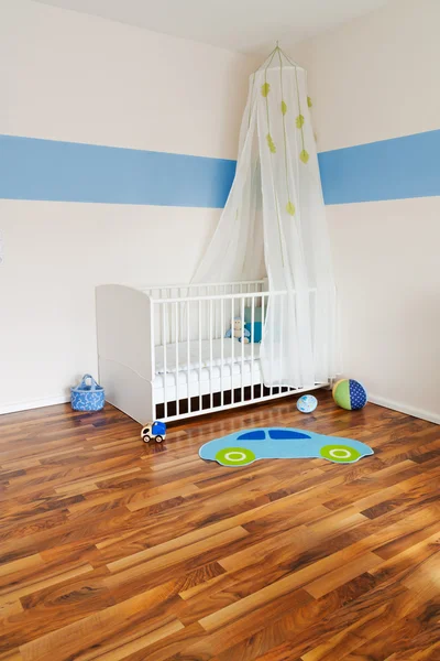 stock image Baby nursery with bed