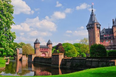 Medieval castle de Haar, Netherlands clipart