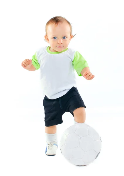 小小足球运动员 — 图库照片