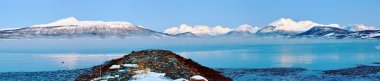 Kış Masalı. Panorama. Norveç.