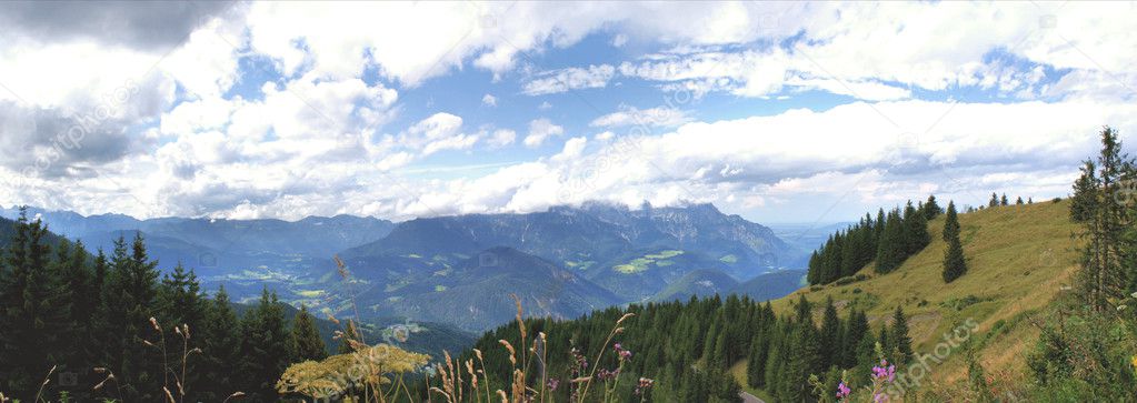 View to the Berchtesgaden country