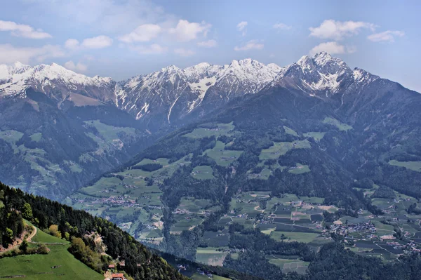 Passeier 谷和 sarntal 阿尔卑斯山 — 图库照片