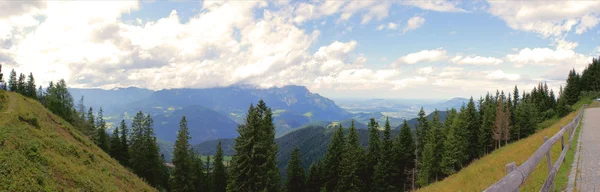 Panorama do mundo das montanhas da Baviera — Fotografia de Stock