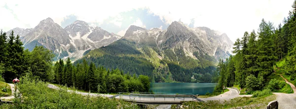 A tó anterselva, Olaszország — Stock Fotó