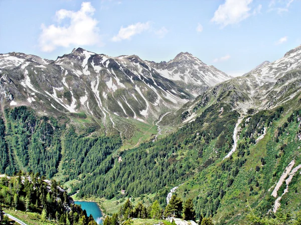 A face sul dos Alpes Zillertais — Fotografia de Stock