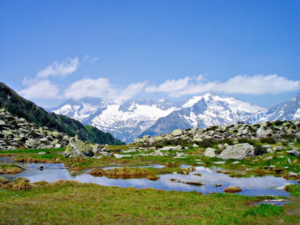 O Klaussee em Ahrntal, Itália — Fotografia de Stock