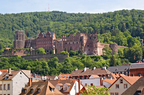 Zříceniny hradu heidelberg — Stock fotografie