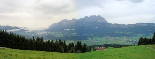 Wilder Kaiser with clouds — Stock Photo, Image