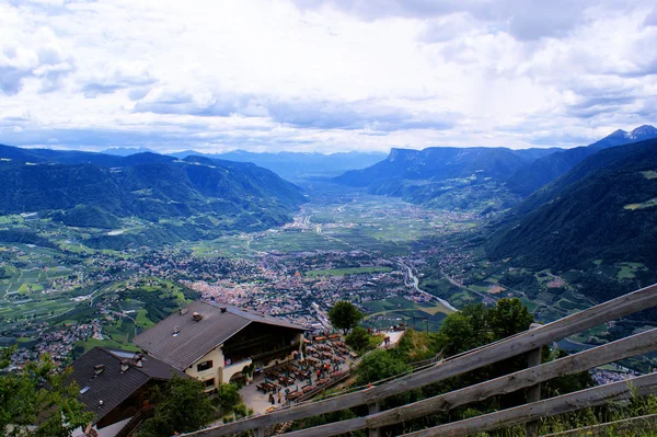 Az etsch-völgy, Dél-Tirolban — Stock Fotó