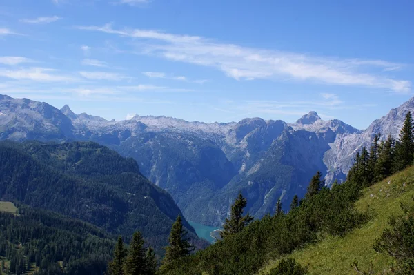 View from Jenner to the Koenigssee — Stock Photo, Image