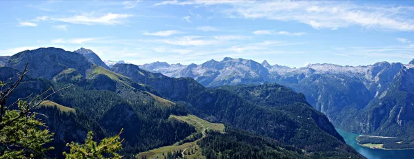 Panorama berchtesgadener alpen — Stockfoto