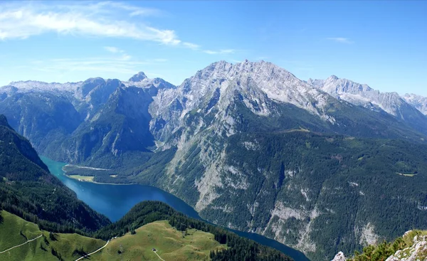 Watzmann-massif com Koenigssee — Fotografia de Stock