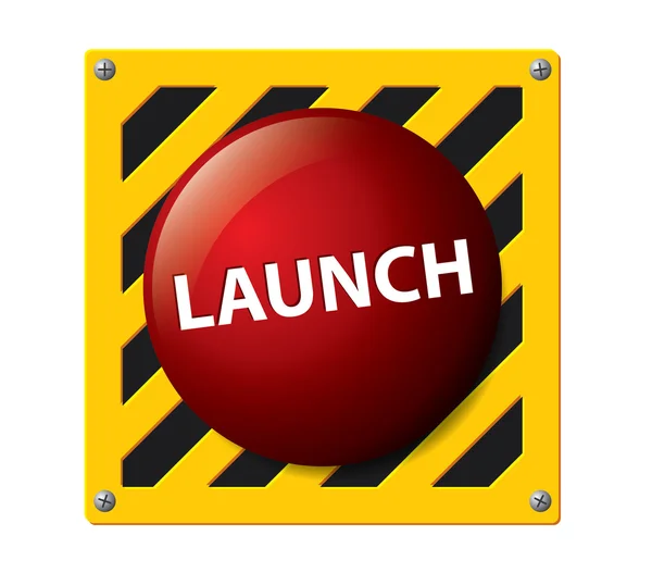 Launch button vector — Stock Vector