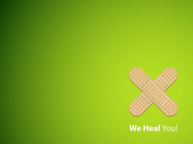 We heal you - background clipart