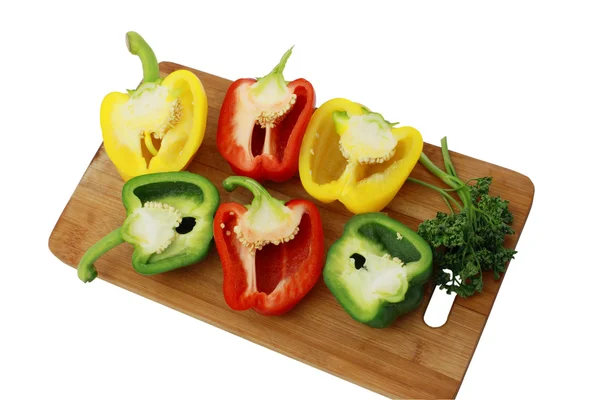 Cut fresh pepper — Stock Photo, Image