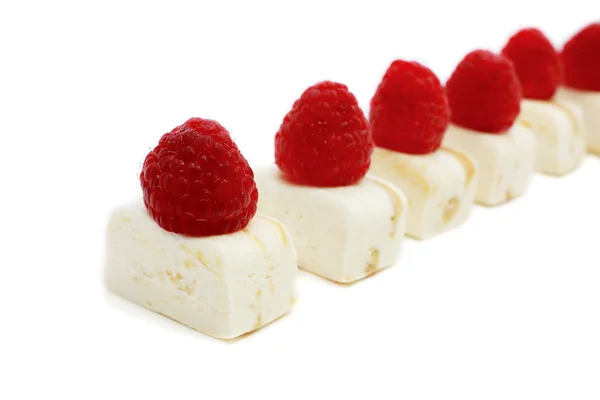 Dessert with raspberry — Stock Photo, Image