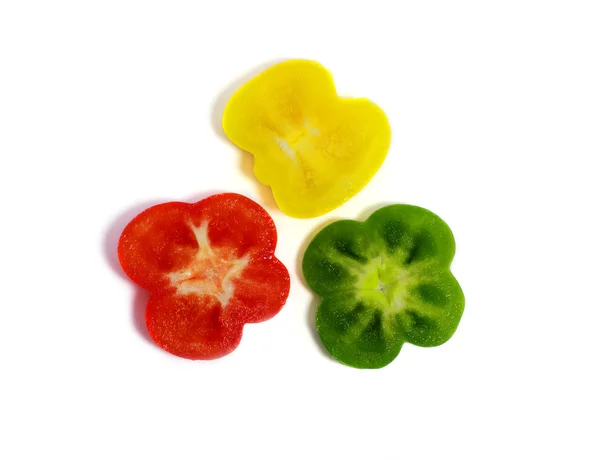 Cut sweet pepper — Stock Photo, Image