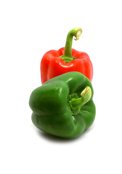 Red and green pepper — Stock Photo, Image