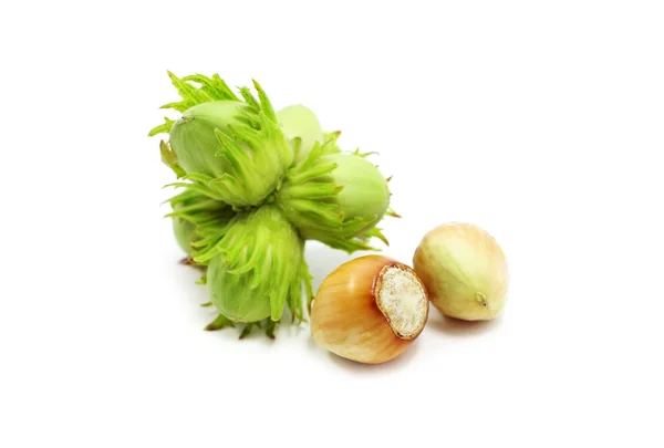 Green hazelnuts — Stock Photo, Image