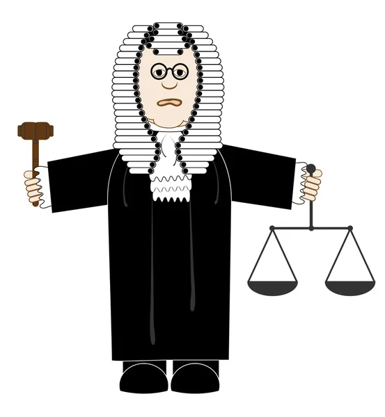 Суддя в одязі — стоковий вектор