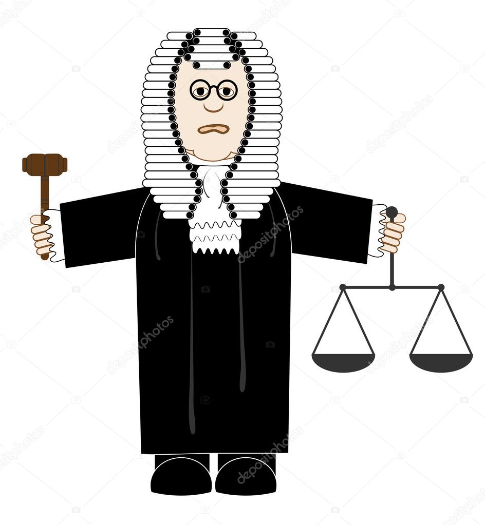 Judge in robes