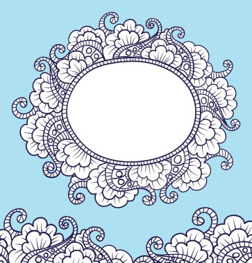 Pattern in doodles clipart