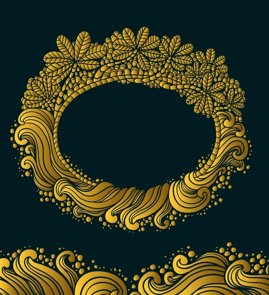 Gold emblem — Stock Vector