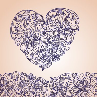 Heart dudles clipart