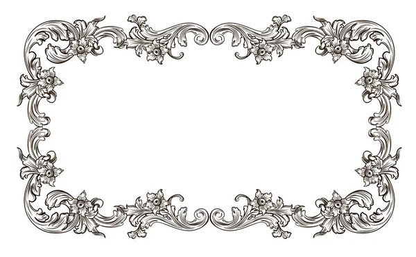 Black and white frame — Stock Vector