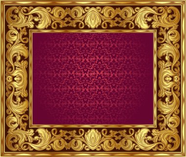 Golden frame clipart