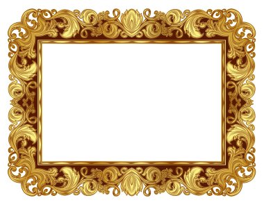 Golden frame clipart