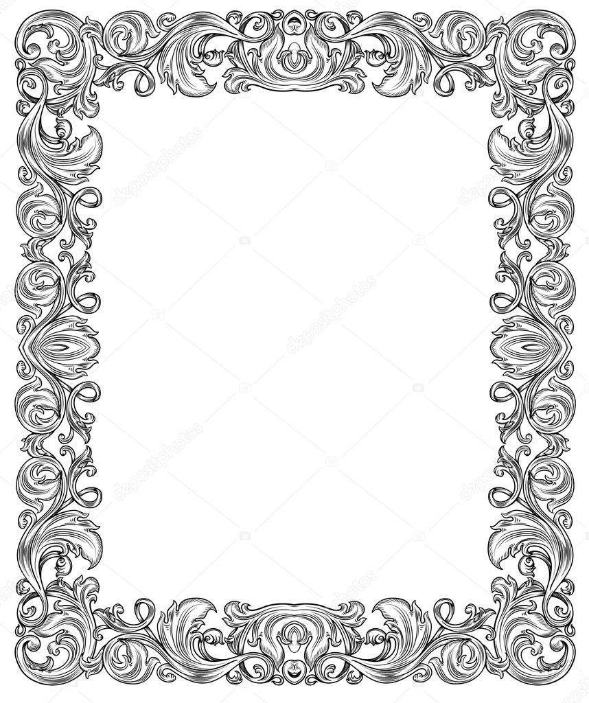 Black and white frame