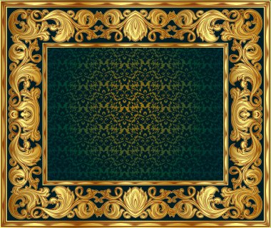 Golden frame clipart