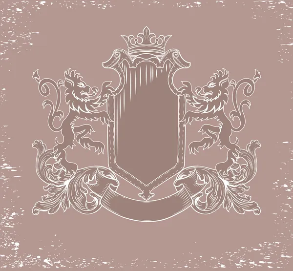 Emblema heráldico — Vector de stock