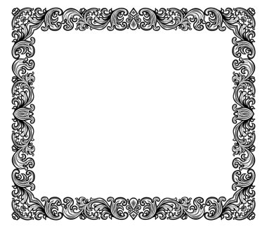 Retro frame clipart