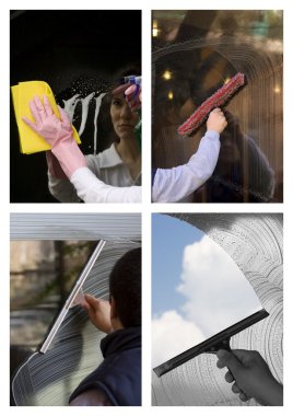 Window cleaner clipart