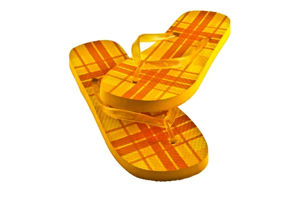 Sandals slippers on the white background — Stock Photo, Image