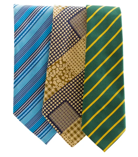 Tre olika slips — Stockfoto