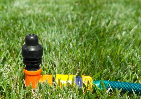Lawn with Sprinkler — Stock Photo, Image