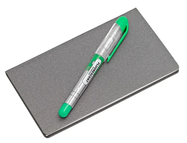 Notebook and marker — Stock Photo, Image